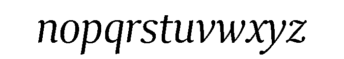 Collier Condensed Extra Light Italic Font LOWERCASE