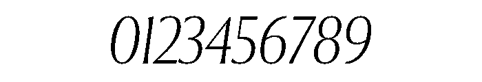 Collier Condensed Extra Thin Italic Font OTHER CHARS