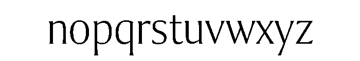 Collier Condensed Extra Thin Font LOWERCASE