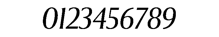 Collier Condensed Light Italic Font OTHER CHARS