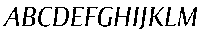 Collier Condensed Light Italic Font UPPERCASE