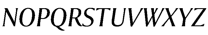 Collier Condensed Light Italic Font UPPERCASE