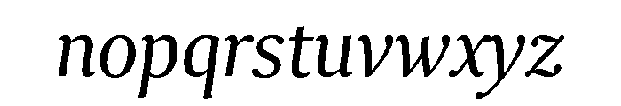 Collier Condensed Light Italic Font LOWERCASE
