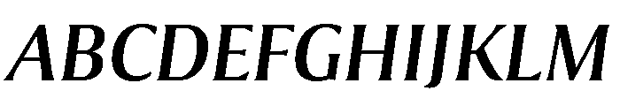 Collier Condensed Regular Italic Font UPPERCASE