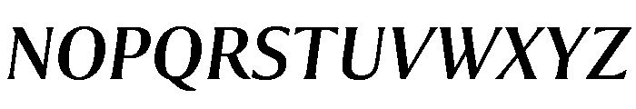 Collier Condensed Regular Italic Font UPPERCASE