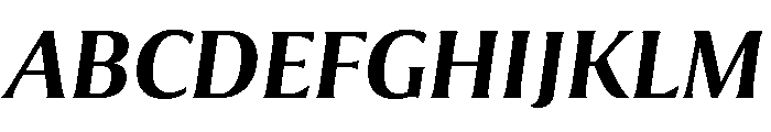 Collier Condensed Semi Bold Italic Font UPPERCASE