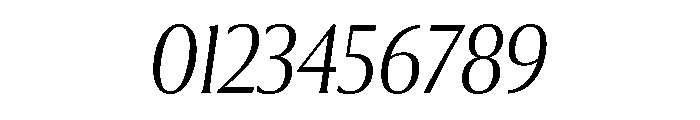 Collier Condensed Thin Italic Font OTHER CHARS