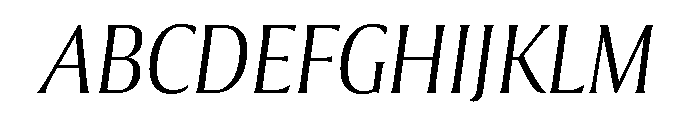 Collier Condensed Thin Italic Font UPPERCASE