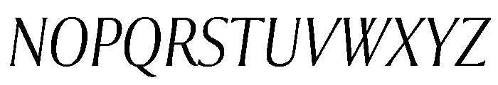 Collier Condensed Thin Italic Font UPPERCASE