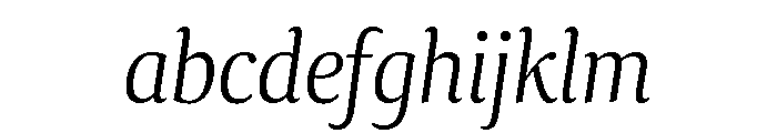 Collier Condensed Thin Italic FONT