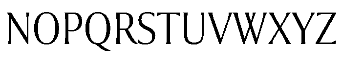 Collier Condensed Thin Font UPPERCASE