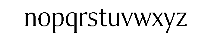 Collier Condensed Thin Font LOWERCASE