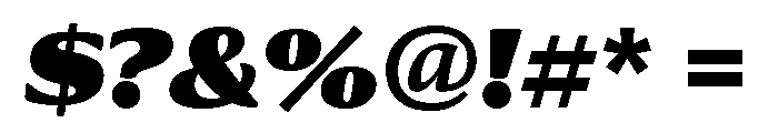 Collier Condensed Ultra Italic Font OTHER CHARS