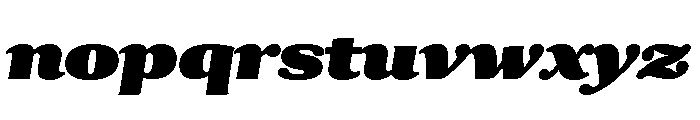 Collier Condensed Ultra Italic Font LOWERCASE