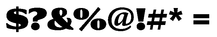 Collier Condensed Ultra Font OTHER CHARS