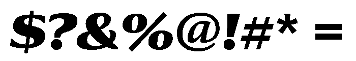 Collier Extended Black Italic Font OTHER CHARS
