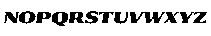 Collier Extended Black Italic Font UPPERCASE