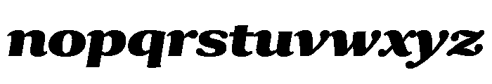 Collier Extended Black Italic Font LOWERCASE