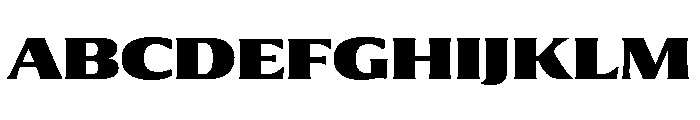 Collier Extended Black Font UPPERCASE