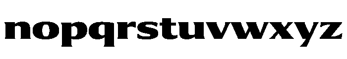 Collier Extended Black Font LOWERCASE