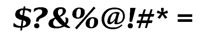 Collier Extended Bold Italic Font OTHER CHARS