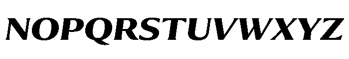 Collier Extended Bold Italic Font UPPERCASE