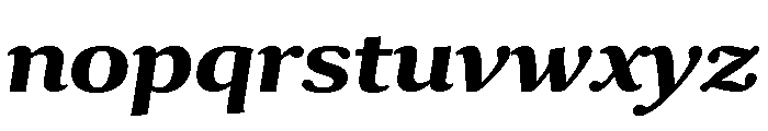 Collier Extended Bold Italic Font LOWERCASE