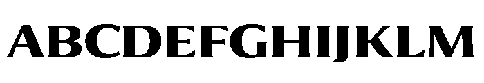 Collier Extended Bold Font UPPERCASE