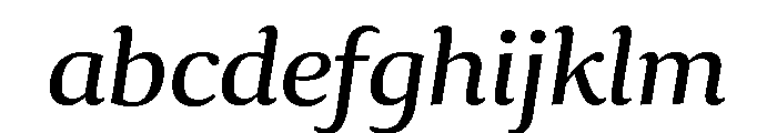Collier Extended Book Italic FONT