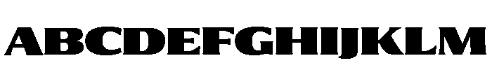 Collier Extended Extra Black Font UPPERCASE