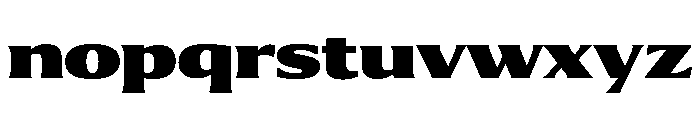 Collier Extended Extra Black Font LOWERCASE