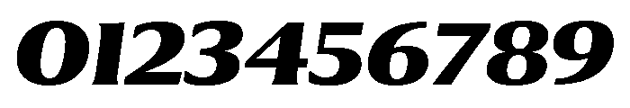 Collier Extended Extra Bold Italic Font OTHER CHARS