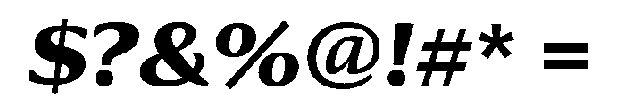 Collier Extended Extra Bold Italic Font OTHER CHARS