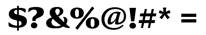 Collier Extended Extra Bold Font OTHER CHARS