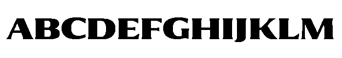 Collier Extended Extra Bold Font UPPERCASE