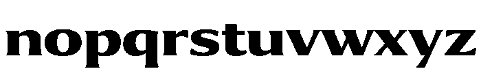 Collier Extended Extra Bold Font LOWERCASE