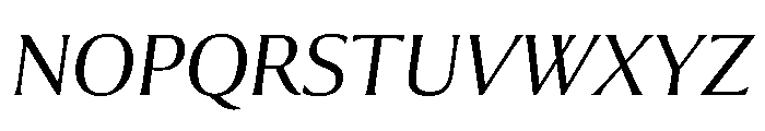 Collier Extended Extra Light Italic Font UPPERCASE