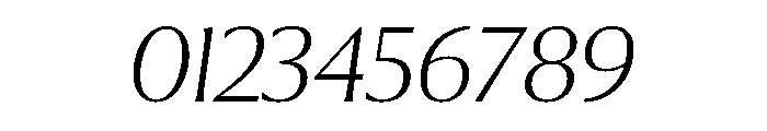 Collier Extended Extra Thin Italic Font OTHER CHARS