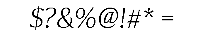 Collier Extended Extra Thin Italic Font OTHER CHARS
