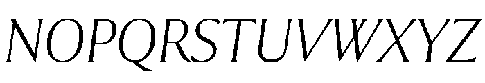 Collier Extended Extra Thin Italic Font UPPERCASE