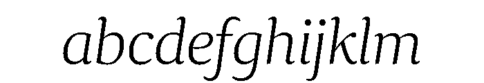 Collier Extended Extra Thin Italic FONT
