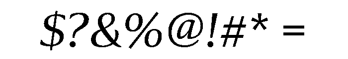 Collier Extended Light Italic Font OTHER CHARS