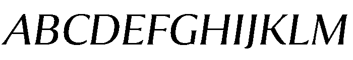 Collier Extended Light Italic Font UPPERCASE