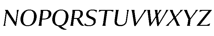 Collier Extended Light Italic Font UPPERCASE