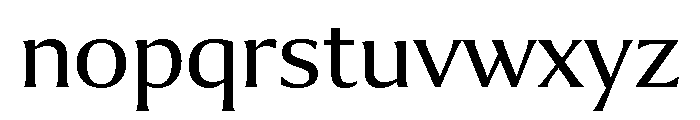 Collier Extended Light Font LOWERCASE