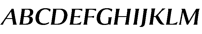 Collier Extended Regular Italic Font UPPERCASE
