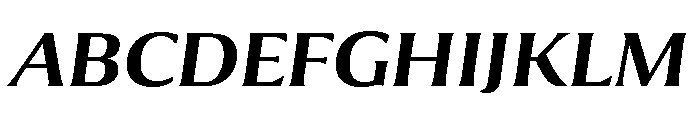 Collier Extended Semi Bold Italic Font UPPERCASE