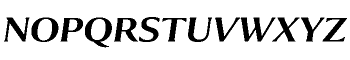 Collier Extended Semi Bold Italic Font UPPERCASE