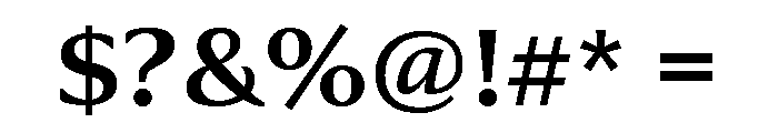 Collier Extended Semi Bold Font OTHER CHARS