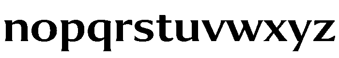 Collier Extended Semi Bold Font LOWERCASE